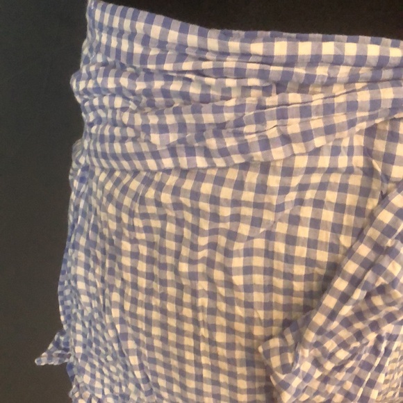 H&M blue/white checkered shorts size 8 - Picture 3 of 9